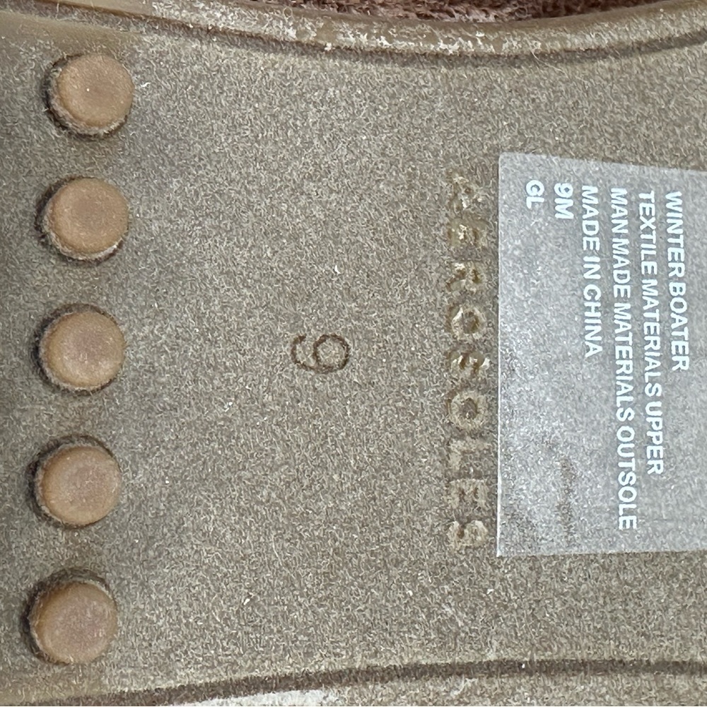 Aerosoles Winter Boater Faux Suede Casual Slip-On Moccasins - Brown - size 9 M - Picture 9 of 9